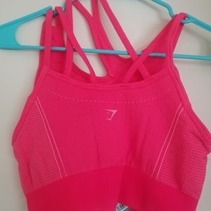Gymshark Ultra Seamless Sports Bra - Neon Pink